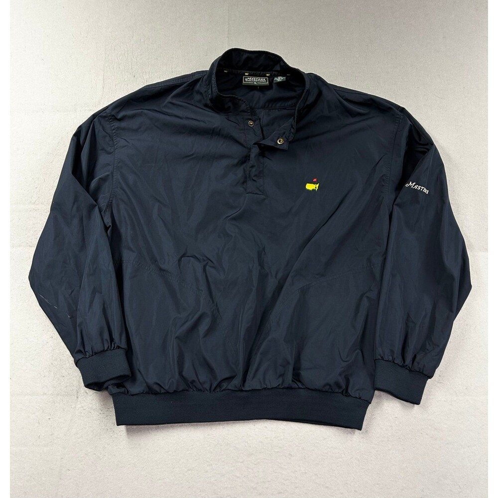 Masters Golf Men’s Windbreaker Pullover Navy Blue Jacket